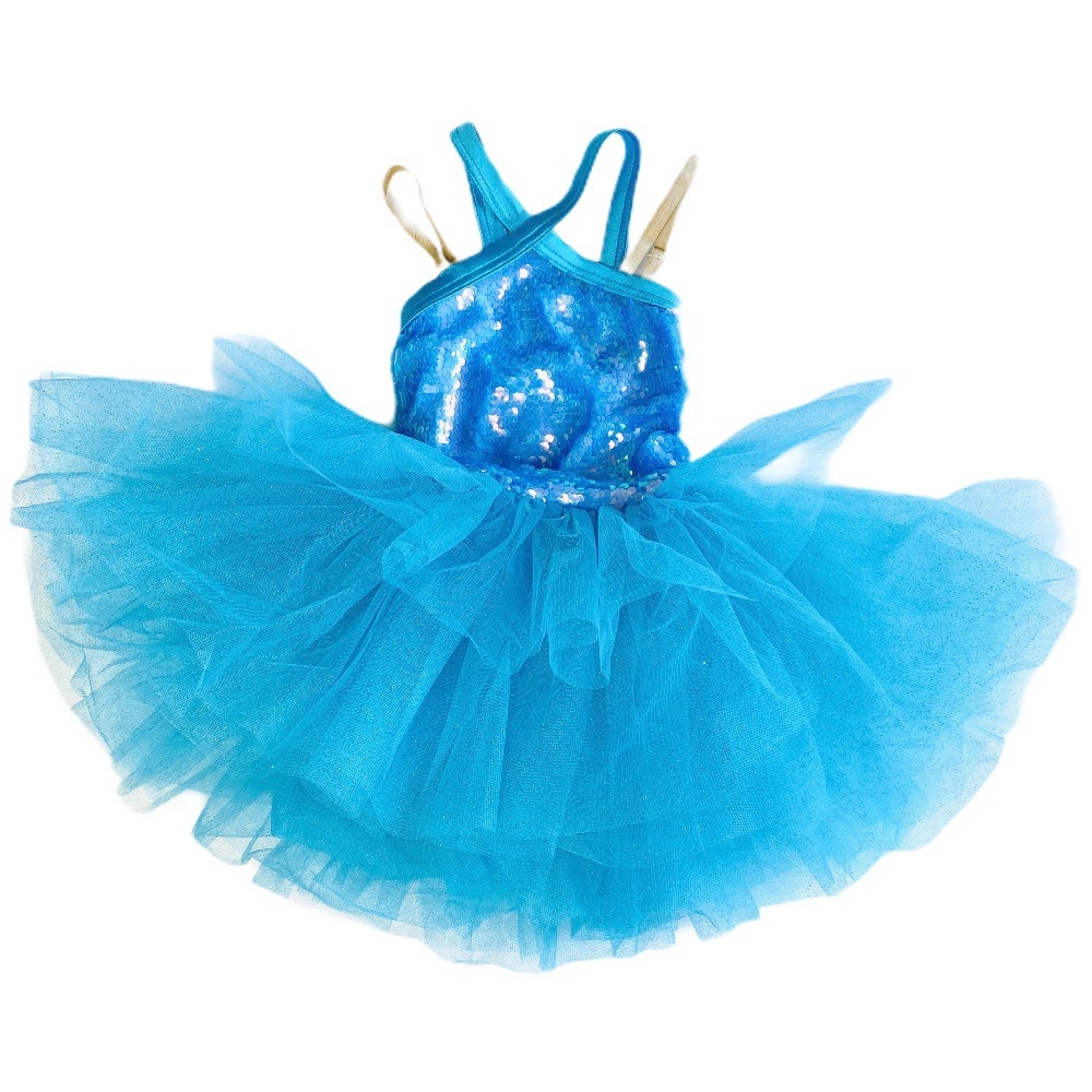 Weissman Dance Costume Flower Girl Dress Kids Blue